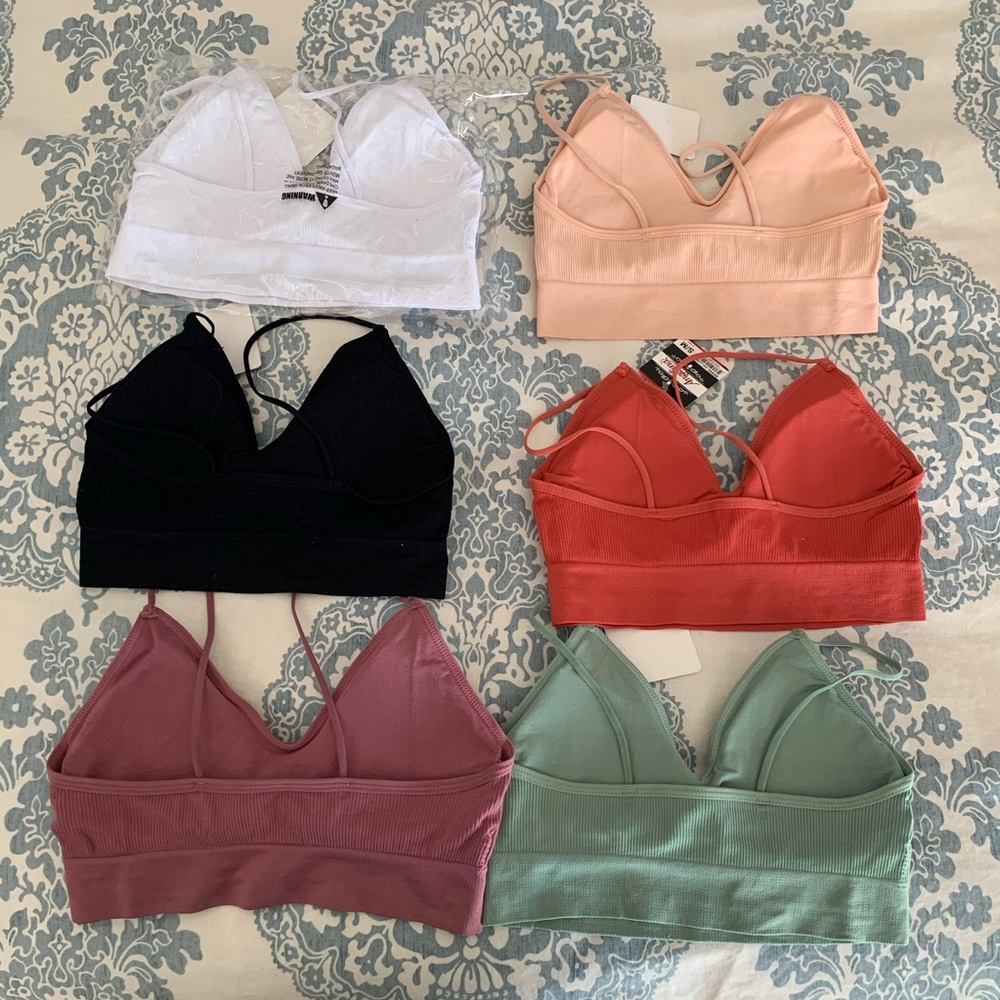 Seamless Spaghetti Strap Bralette Set - Picture 8 of 9